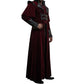 Gothic Steampunk Military Red Jacket Men's Punk Highwayman Regency Long Coat