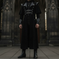 Gothic Steampunk Military Black Jacket Men's Punk Highwayman Regency Long Coat