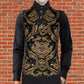 Prime Quality Men's Handmade Gold Black Victorian Cavalier Waistcoat Vest