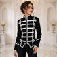Women's Black Silver Parade Ladies Jacket