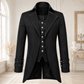 Men's Morning Gothic Jacket Tailcoat Black Cotton Steampunk Victorian