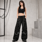 Goth Pant  Bondage Skater Gothic Punk Rocker Cyber Steampunk Biker Pant/Usa