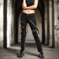 Women Gothic Bondage Black  Pant Rock Hard Trouser Heavy Weight Emo/Pants