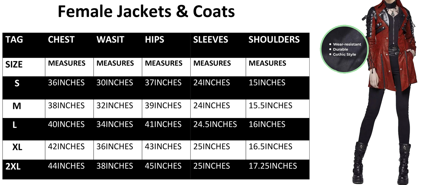 WOMENS POISONBLACK JACKET RED