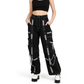 Women's Bondage Reflective Alternative Punk Rock Emo Trouser Pant Shorts