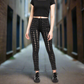 Women's Gothic Punk Emo Medieval Bondage Black Goth Zipper Rock Star Tripp Pants