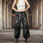 Women's Gothic Jeans Apocalyptic Punk Emo Mechanic Acid Cyber Pants