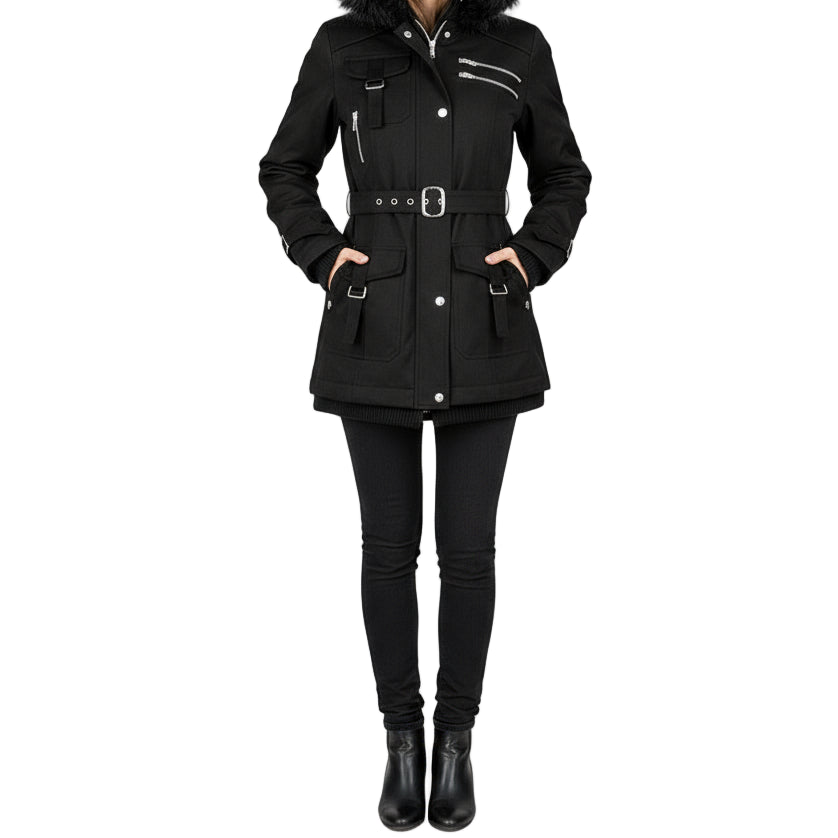 Handmade Women's coat Jacket Winter Jacket with Multi Pocket Jacket