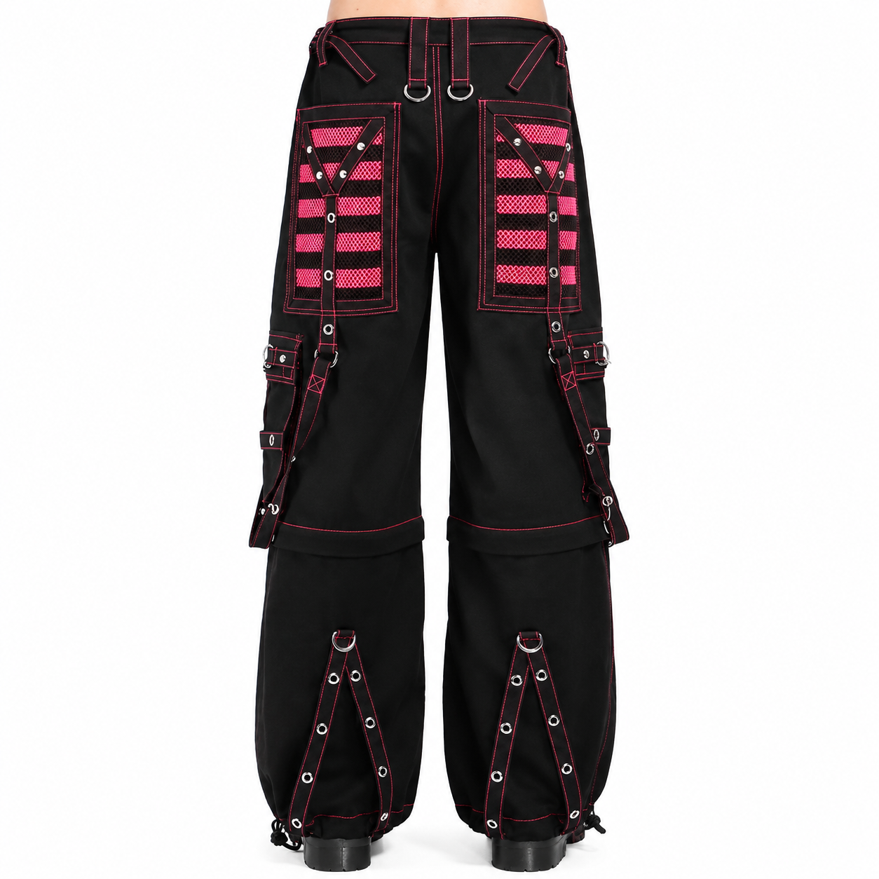 Gothic Extreme Bondage Skater Gothic Punk Rocker Cyber Goth Steampunk Biker Pant