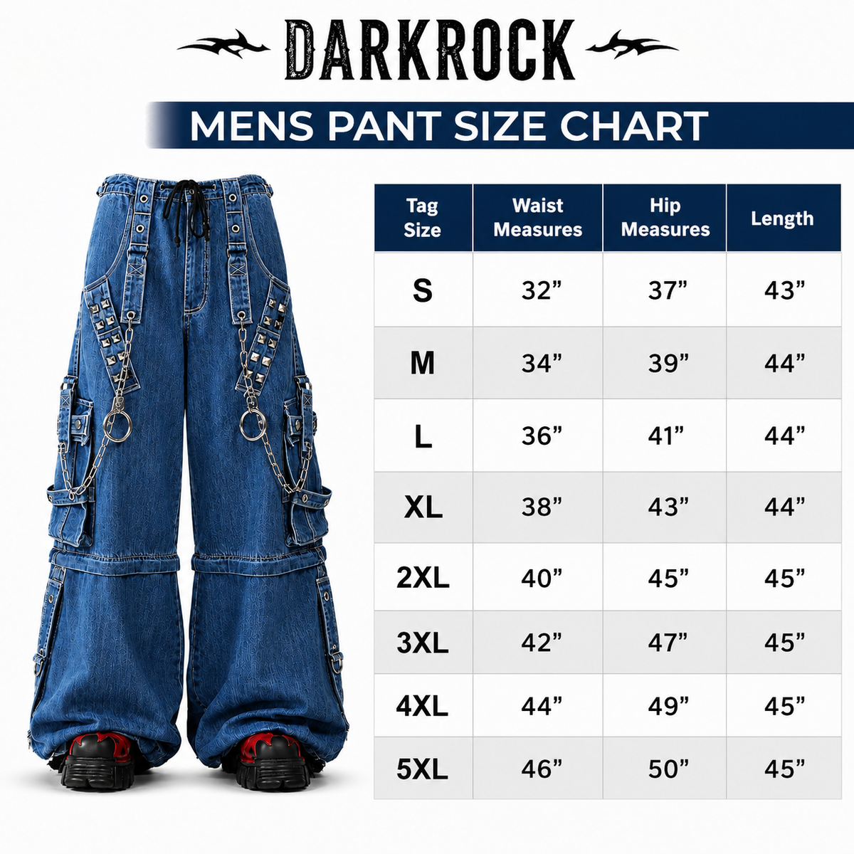Extreme Bondage Light Blue Denim Pants Skater Gothic Punk Rocker Cyber Biker Black Dagger Trouser Pant Shorts With Handcuffs Hardware