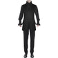 Men's Long Waistcoat Vest Black Gothic Steampunk Victorian Aristocrat