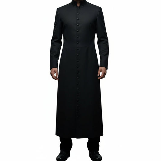 Neo Matrix Heavy Duty Cotton Keanu Reeves Black Gothic Steampunk Trench Coat
