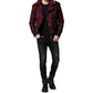 Gothic Z Jacket Winter Seasons Jacket Black Red