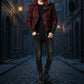 Gothic Z Jacket Winter Seasons Jacket Black Red