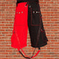 Men Bondage Trouser Punk Rock Transformer Baggy Black Split Shorts/Emo