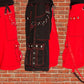 Men Bondage Trouser Punk Rock Transformer Baggy Black Split Shorts/Emo