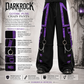 Men Gothic Pant Black Purple Punk Baggy Pant With Chrome Rings & Amp; Chain USA