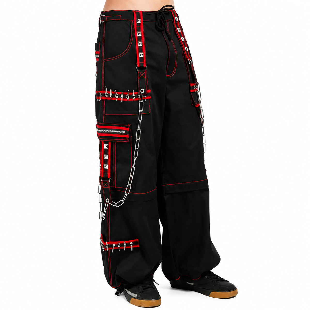Gothic Extreme Bondage Skater Gothic Punk Rocker Cyber Goth Steampunk Biker Emo Trouser Pant Shorts USA
