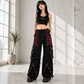 Gothic Extreme Bondage Skater Gothic Punk Rocker Cyber Goth Steampunk Biker Pant
