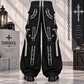 Gothic Men's Peep Dark Street Pant White