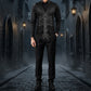 Men Herringbone Wool Blend Tweed Vest Premium Black Waistcoat Suit Vest V Neck Slim Fit Waistcoat/USA