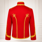 Men’s Adam Luxe Military Drummer Jacket – Red Parade Hussar Style