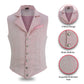 Handmade Pink Men's Victorian Suit Gentleman Vest Steampunk Gothic Waistcoat/Usa