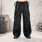 Prime Quality Bondage Gothic Wax Cotton Men's Cyber Rave Techno Jeans Punk Shorts Biker Pants USA