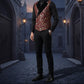 Gothic Men's Victorian Double Breasted Vest Gothic Steampunk Waistcoat