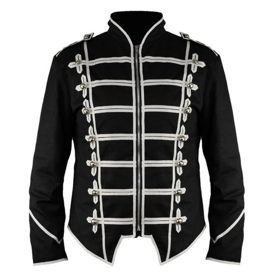 Military Drummer Jacket Black Parade Jacket Goth Punk Adam Ant VTG Style