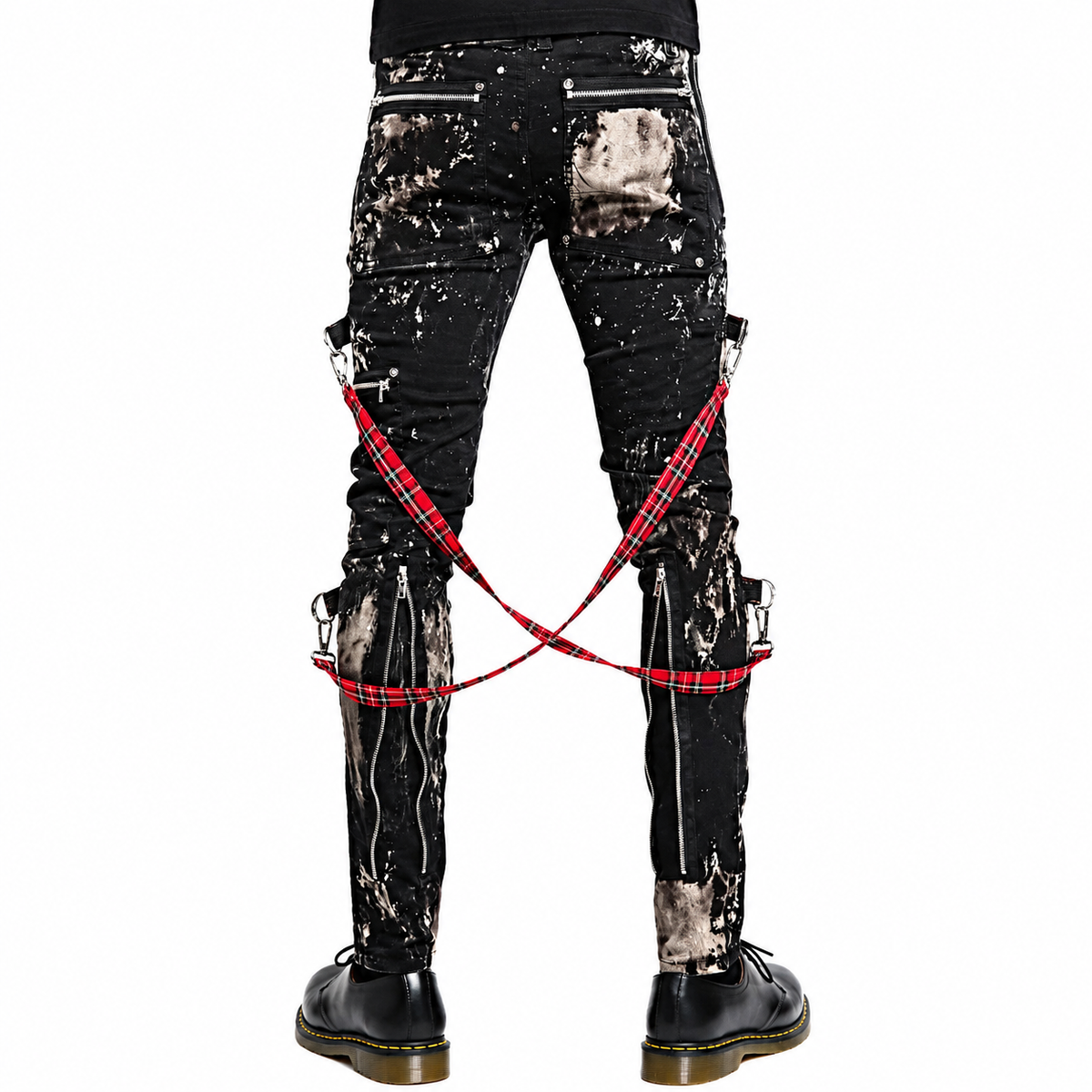 Prime Quality Handmade Gothic Skinny Jeans Apocalyptic Rebel Punk Emo Pants USA Goth Punk Rebel Pants