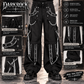 Gothic Men's Peep Dark Street Pant White