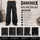 Prime Quality Bondage Gothic Wax Cotton Men's Cyber Rave Techno Jeans Punk Shorts Biker Pants USA