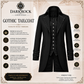 Men's Morning Gothic Jacket Tailcoat Black Cotton Steampunk Victorian