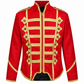 Military Drummer Jacket Black Parade Jacket Goth Punk Adam Ant VTG Style Red Gold Jacket