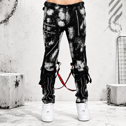 Prime Quality Handmade Men Gothic Bondage Day Walker Pant Alternative Punk Rock Bleach Emo Pants USA