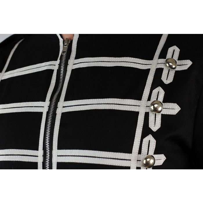 Military Drummer Jacket Black Parade Jacket Goth Punk Adam Ant VTG Style