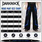 Bondage Gothic Men's Cyber Rave Techno Jeans Punk Shorts Biker Pants