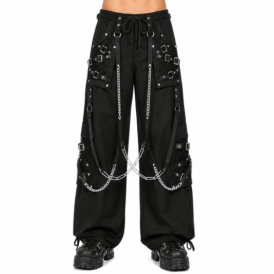 Goth Pant  Bondage Skater Gothic Punk Rocker Cyber Steampunk Biker Pant/Usa