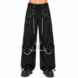 Goth Pant  Bondage Skater Gothic Punk Rocker Cyber Steampunk Biker Pant/Usa