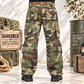 Men's Cotton Casual Military Army Camo Combat Work Cargo Pants with 8 Pockets
