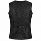 Men's Tailored Formal Waistcoat Gothic steampunk Brocade Victorian