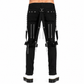 Men Gothic Bondage Black Pant Rock Hard Trouser Heavy Weight Emo Pants