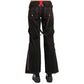 Women's Chains Black Handmade Power Pant Rhinestones Gothic Punk Emo Tripp Pants Straps Baggy Pants/USA