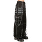 Gothic Extreme Bondage Skater Gothic Punk Rocker Cyber Goth Steampunk Biker Pant