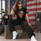 USA Military American Skull Flag Patriotic Men’s T-Shirt