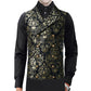 Men's Victorian Gentleman's Aristocrat Gold Double Breasted Vest Gothic Steampunk Waistcoat Vest Tapestry/Stylish Casual Vest