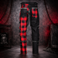 Men Gothic Split Leg Bondage Pant Rock Hard Trouser Heavy Weight Emo/ Pants/USA