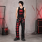 Men Gothic Split Leg Bondage Pant Rock Hard Trouser Heavy Weight Emo/ Pants/USA