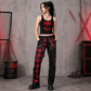 Men Gothic Split Leg Bondage Pant Rock Hard Trouser Heavy Weight Emo/ Pants/USA